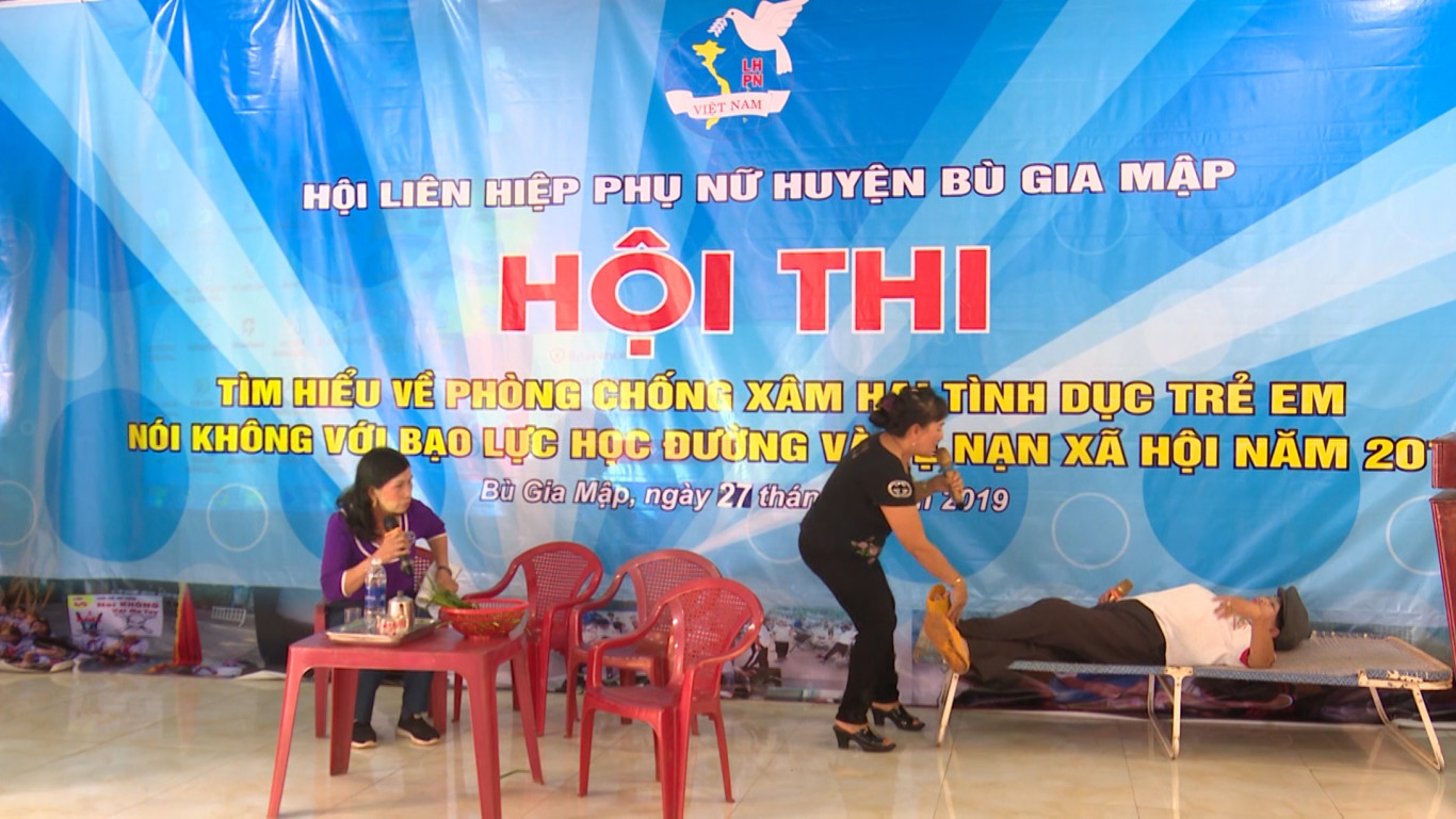 BÙ GIA MẬP TỔ CHỨC HỘI THI TÌM HIỂU VỀ  PHÒNG CHỐNG XÂM HẠI TÌNH DỤC TRẺ EM,  NÓI KHÔNG VỚI BẠO LỰC HỌC ĐƯỜNG  VÀ TỆ NẠN XÃ HỘI NĂM 2019.