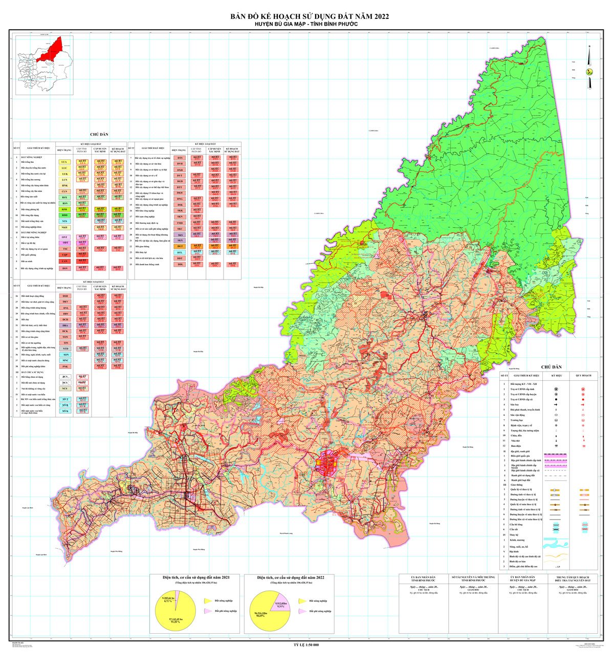 Hiện trạng sử dụng đất năm 2022